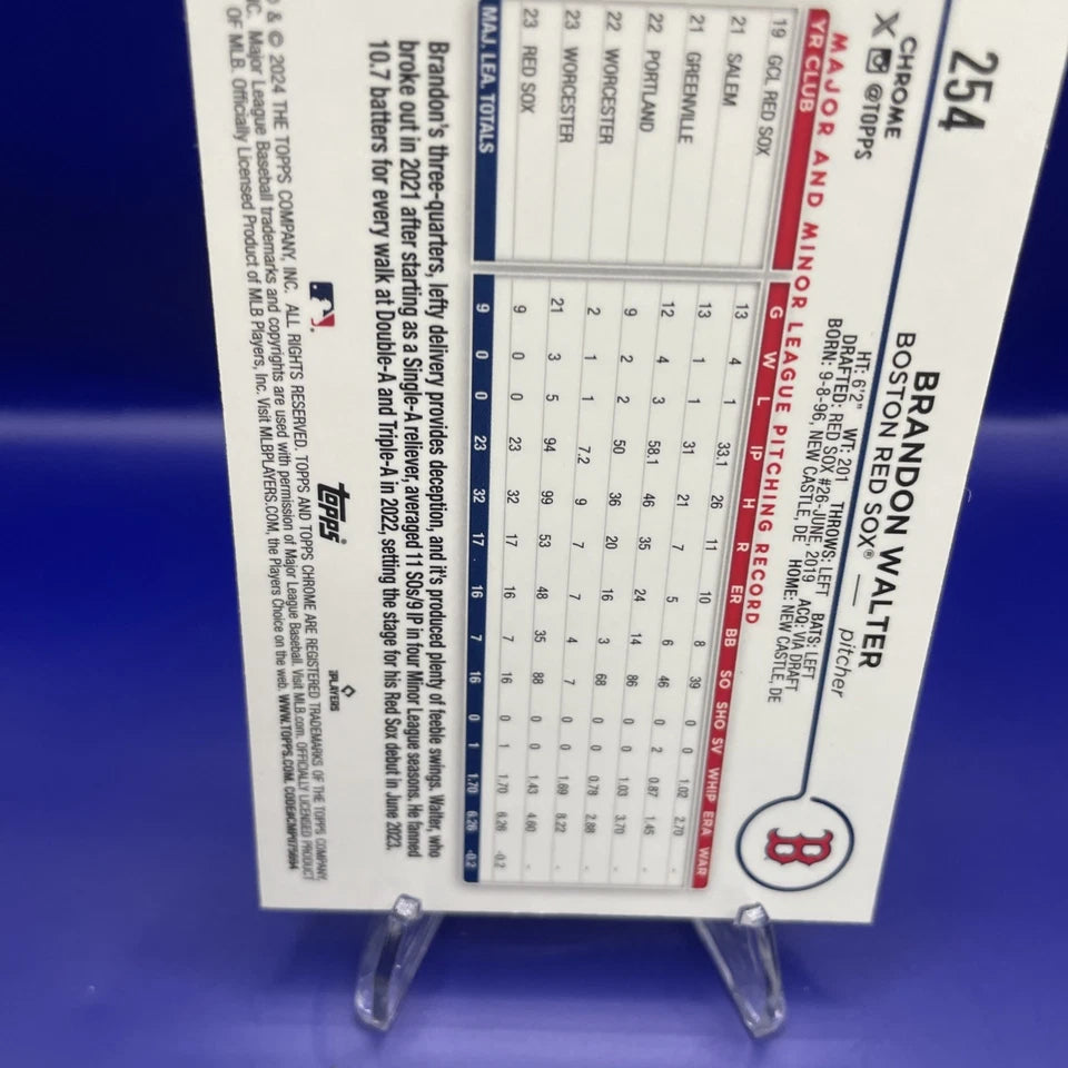 2024 Topps Chrome - Brandon Walter #254 Pink Refractor (RC)