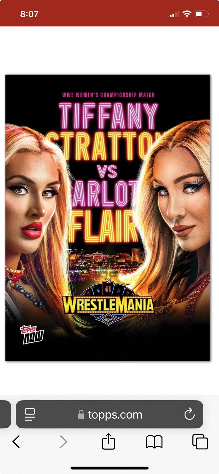 Stratton Vs Flair Wrestlemania 41