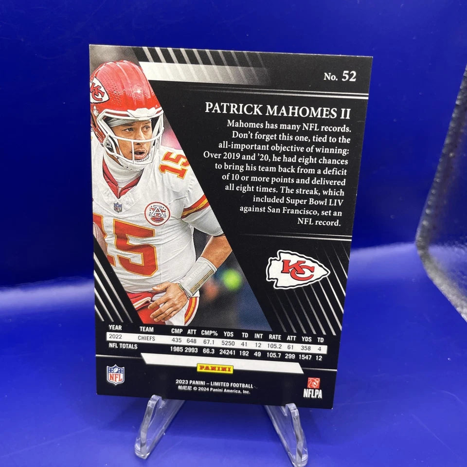 Patrick Mahomes II 2023 Panini Limited No 52