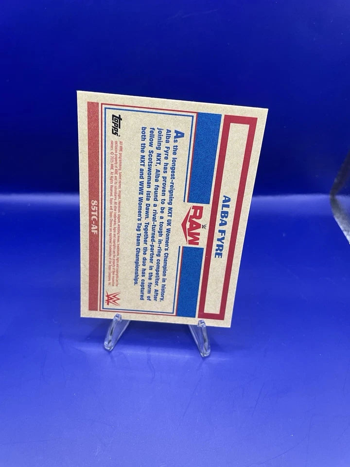 Alba Frye 2025 Topps Chrome WWE 85TC-AF