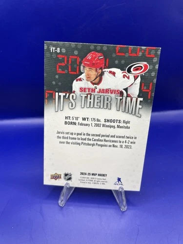 Seth Jarvis 2024 Upper Deck MVP Hockey It’s Their Time