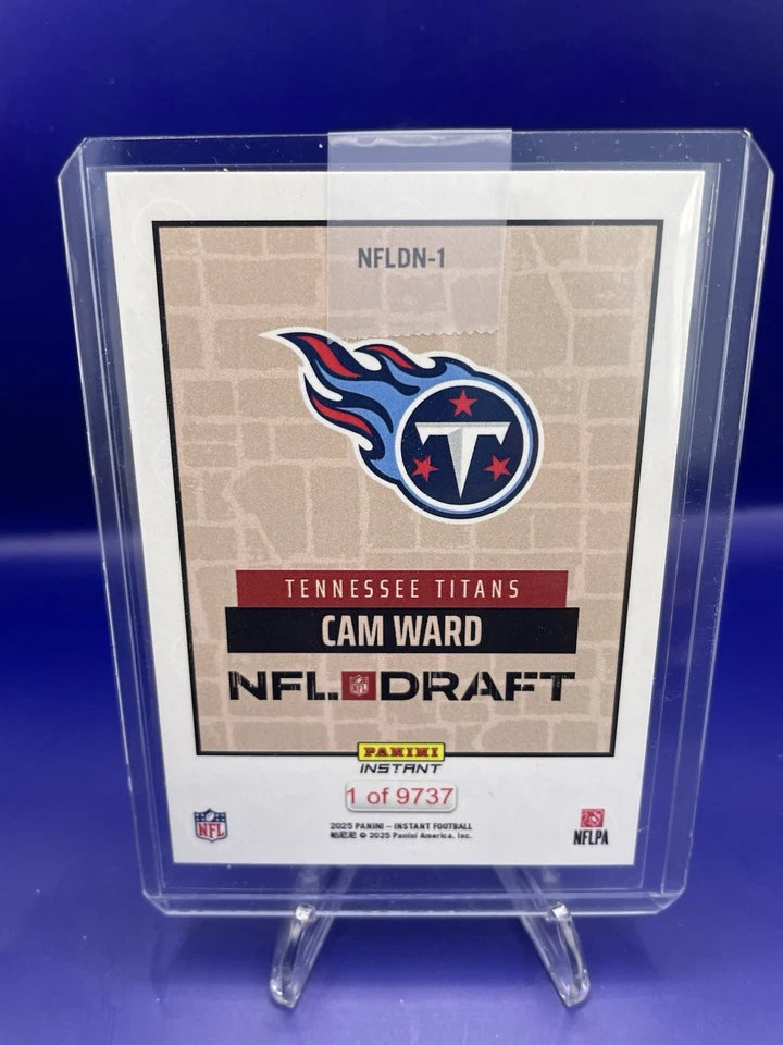 2025 Panini Instant Nfl Draft Night - Cam Ward #NFLDN-1 /9737 (RC)