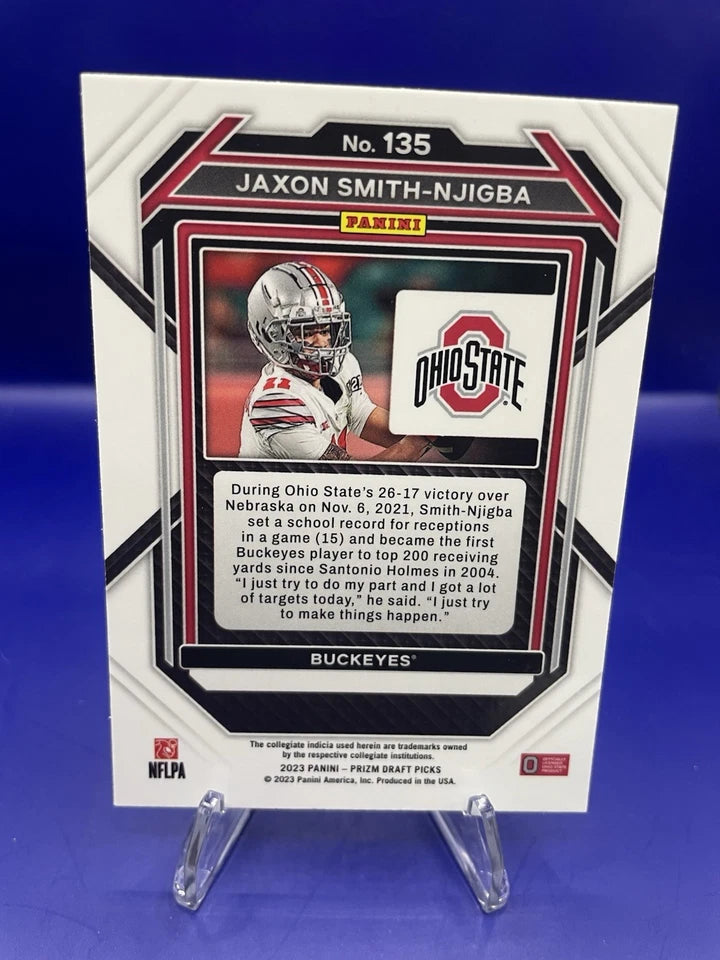 Jaxon Smith-Njigba Panini Prizm Rookie Card #135