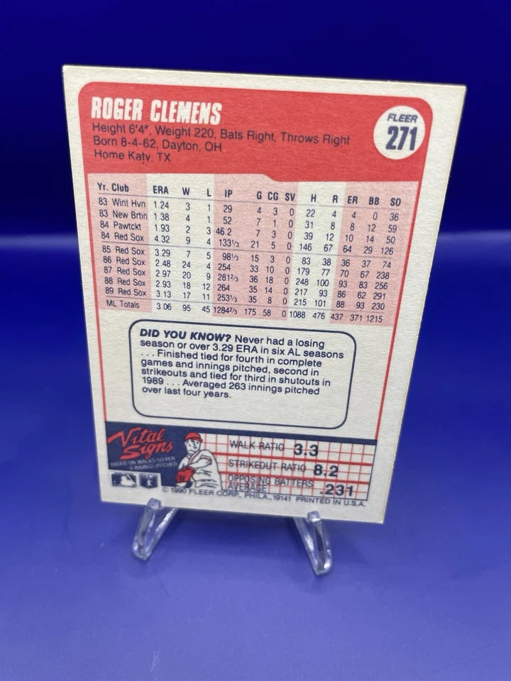 1990 Fleer - Roger Clemens #271