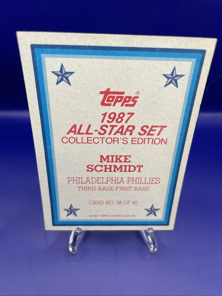 Mike Schmidt Topps 1987 All-Star