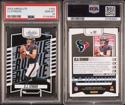 CJ Stroud RC 2023 BLACK Panini Absolute - #102