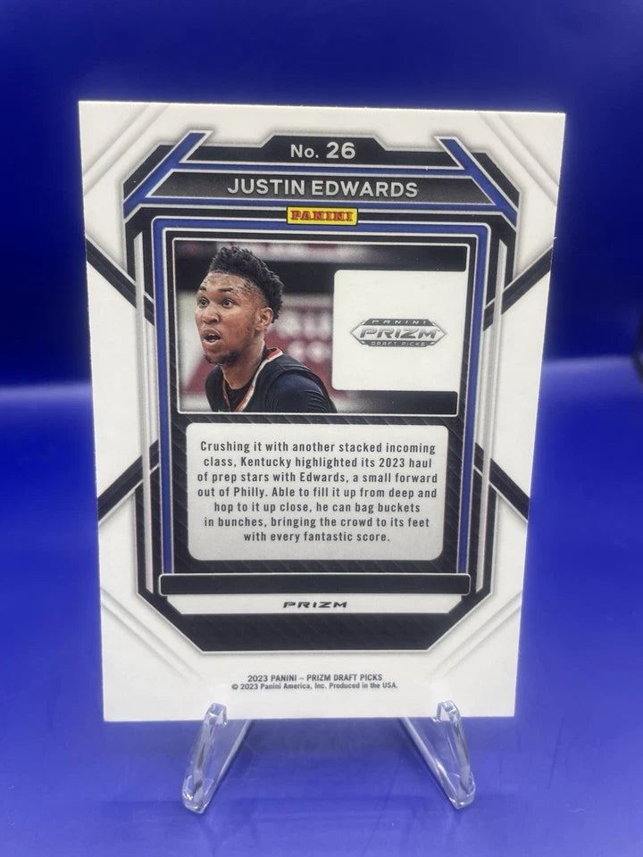 Justin Edwards 2023 Panini Purple Wave Prizm