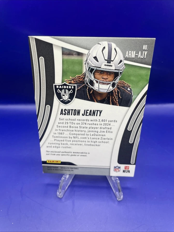 Ashton Jeanty 2025 Panini Absolute Rookie Patch /99