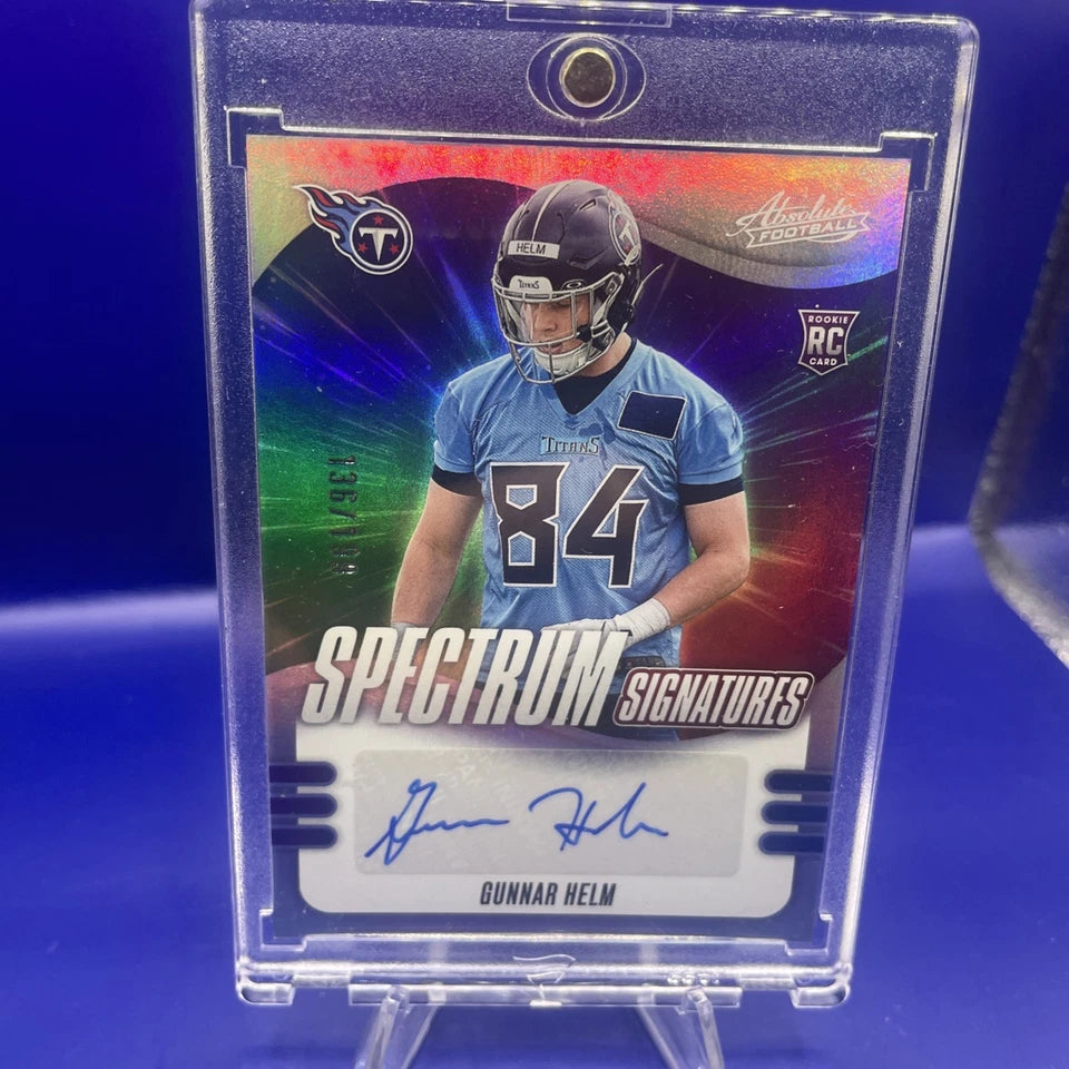Gunnar Helm 2025 Panini Absolute Spectrum Signatures Auto /199