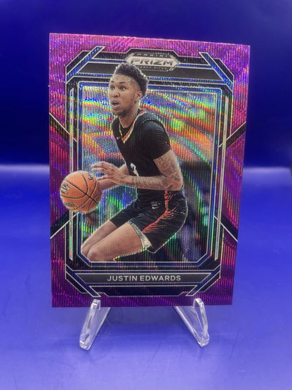 Justin Edwards 2023 Panini Purple Wave Prizm