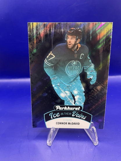 Connor McDavid 2021 Upper Deck Parkhurst Hockey Ice In The Veins