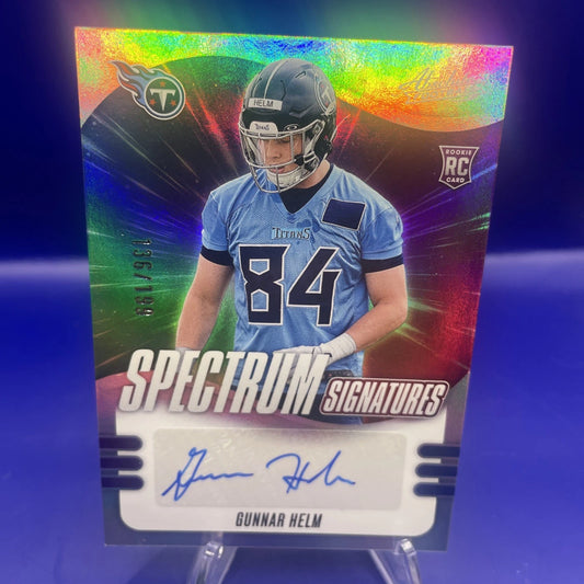 Gunnar Helm 2025 Panini Absolute Spectrum Signatures Auto /199