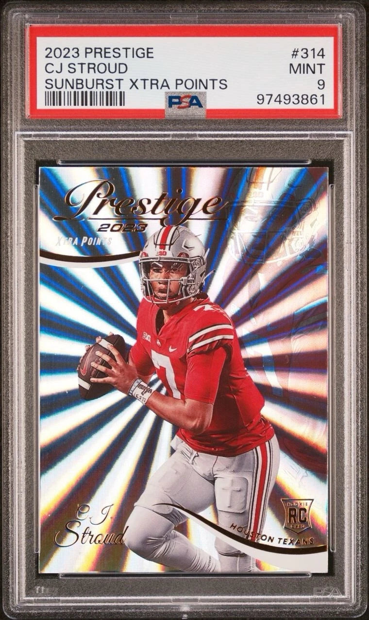 CJ Stroud RC Panini Prestige Sunburst Xtra Points Rookie Card