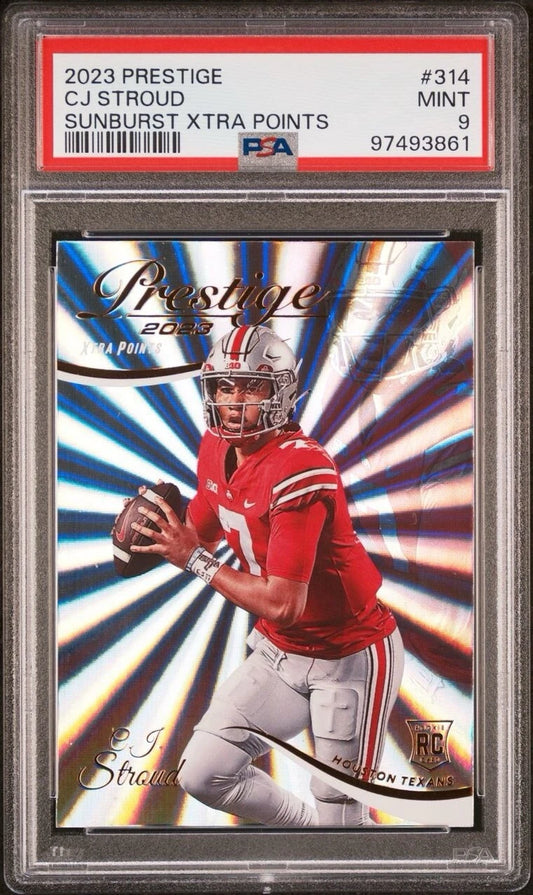 CJ Stroud RC Panini Prestige Sunburst Xtra Points Rookie Card