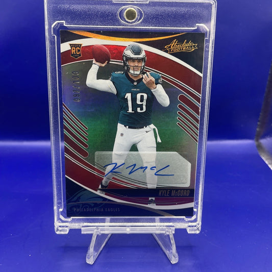 Kyle McCord 2025 Panini Absolute. Rookie Auto /100