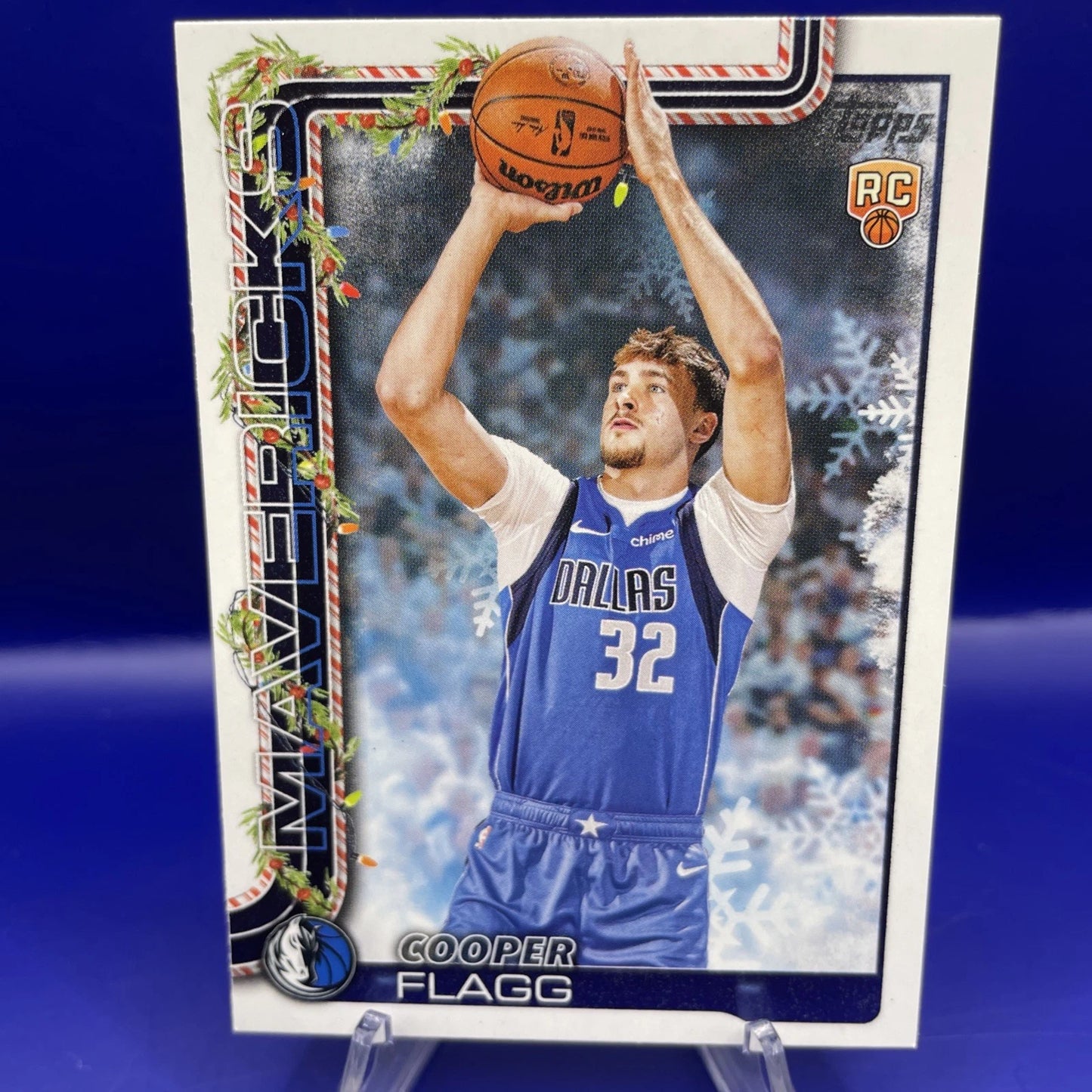 Cooper Flagg Topps Rookie Card Holiday Edition H161