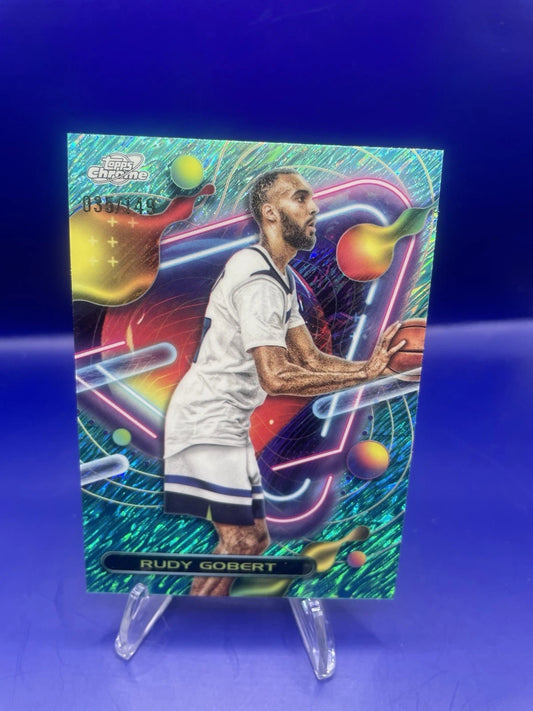 Rudy Gobert 2024 Topps Chrome Cosmic Basketball /149