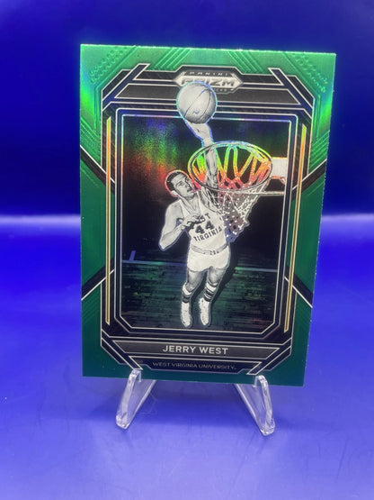 Jerry West 2023 Panini Green Prizm