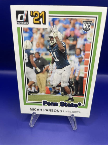 Micah Parsons 2021 Panini Chronicles Draft Picks - Donruss Retro #27 (RC)