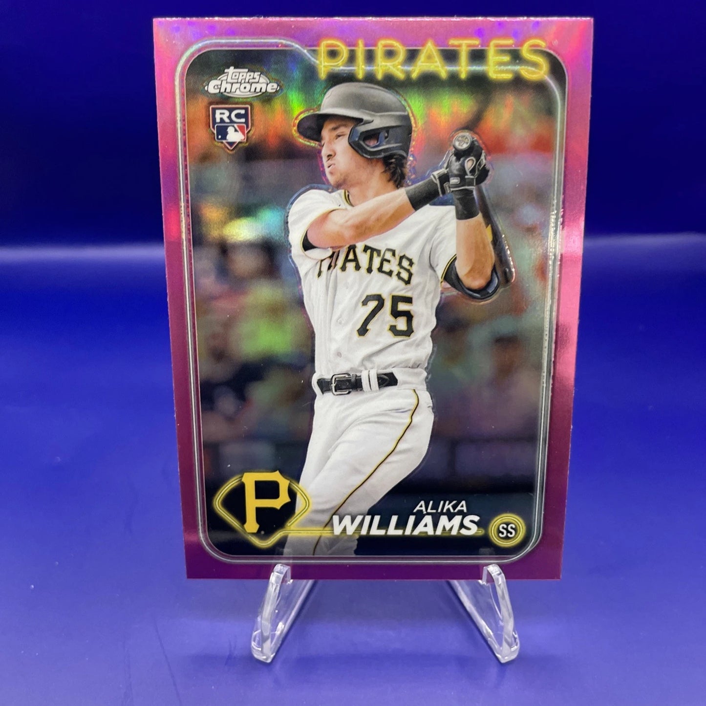 2024 Topps Chrome - Alika Williams #34 Pink Refractor (RC)