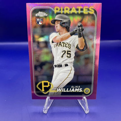 2024 Topps Chrome - Alika Williams #34 Pink Refractor (RC)
