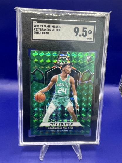 Brandon Miller 2023-2024 RC Green Mosaic City Edition #277