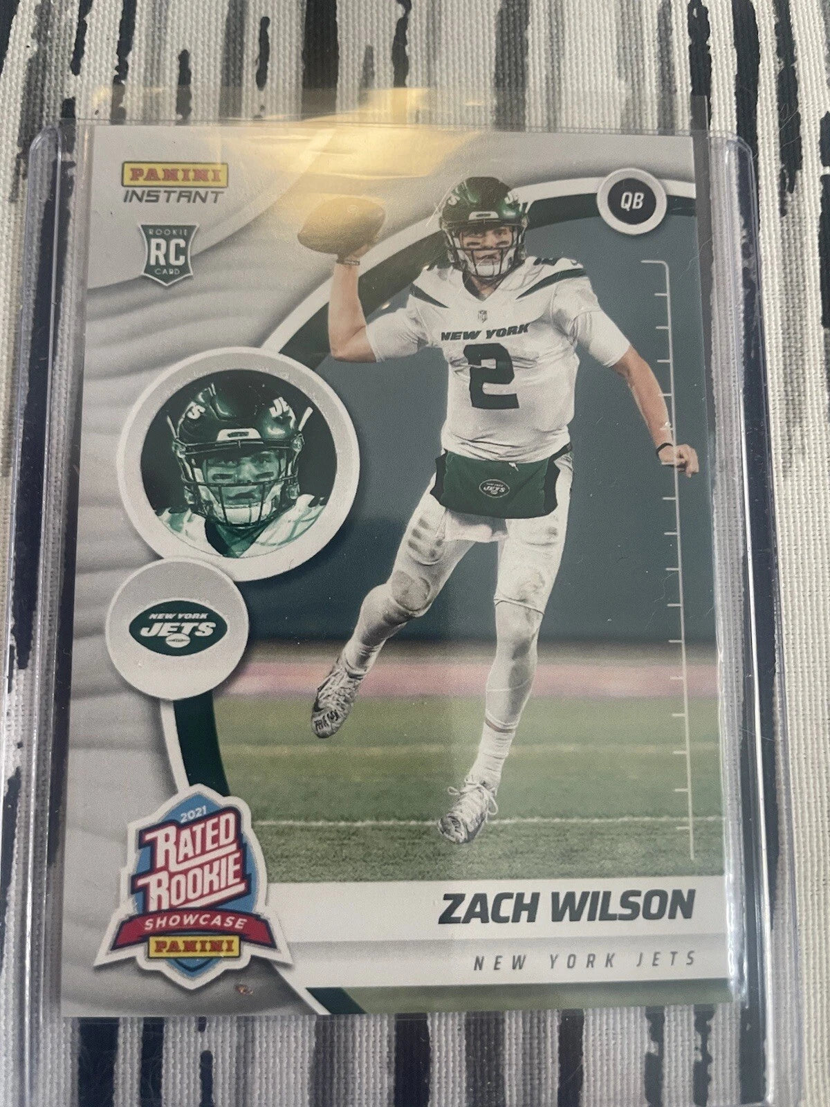 zack wilson rookie card Panini Instant