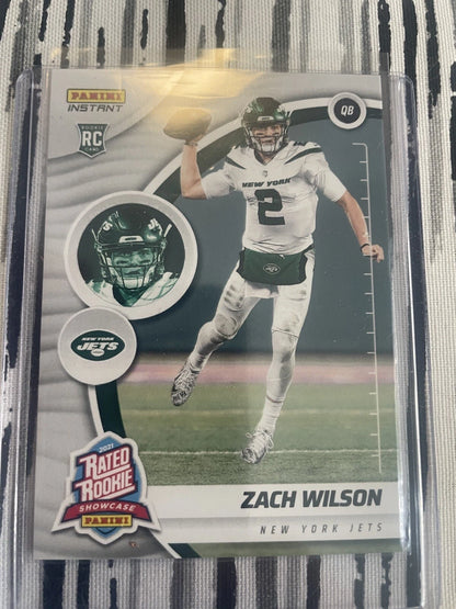 zack wilson rookie card Panini Instant