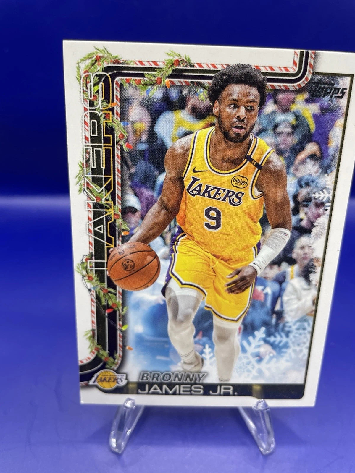 Bronny James 2025 Topps Christmas Edition