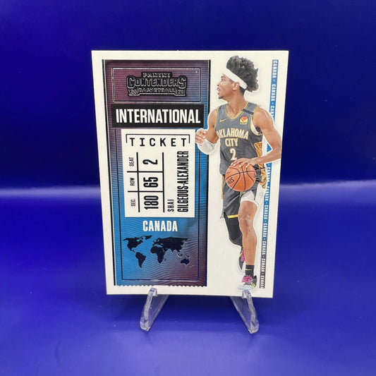 2020-21 Panini Contenders - International Ticket Shai Gilgeous-Alexander #13 Red