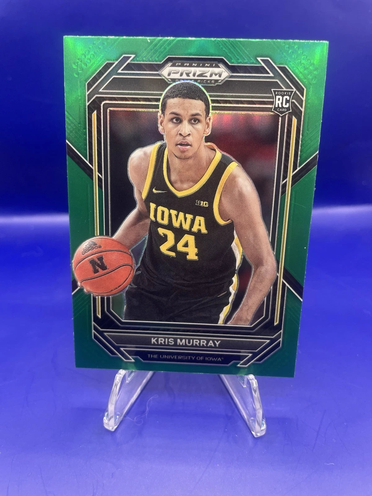 Kris Murray 2023 Panini Green Prizm Rookie Card