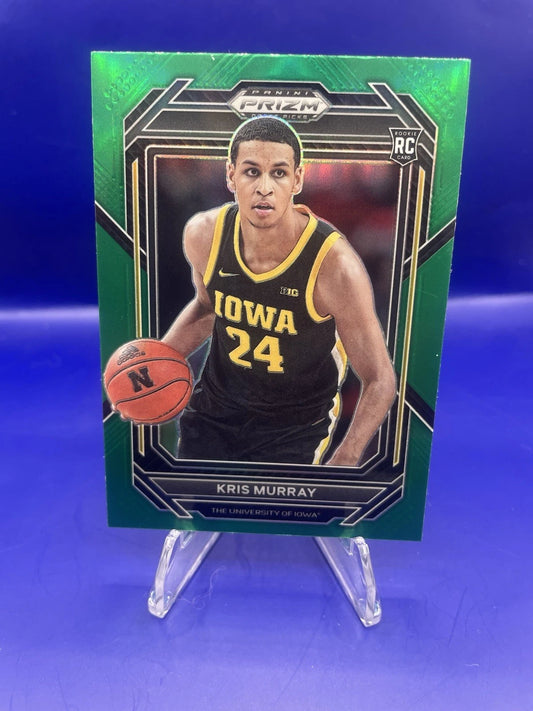 Kris Murray 2023 Panini Green Prizm Rookie Card