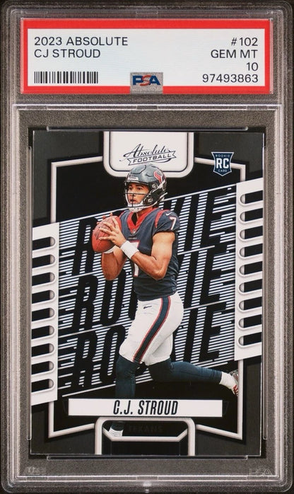 CJ Stroud RC 2023 BLACK Panini Absolute - #102