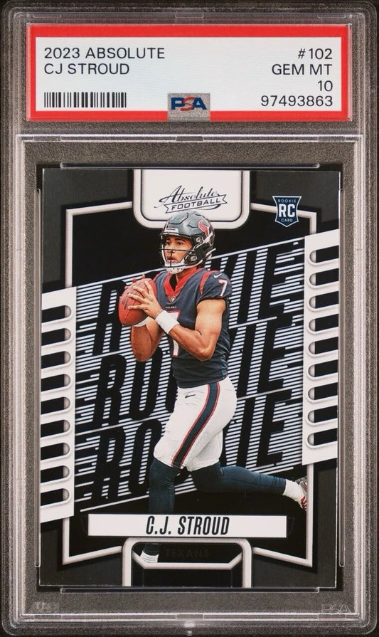 CJ Stroud RC 2023 BLACK Panini Absolute - #102