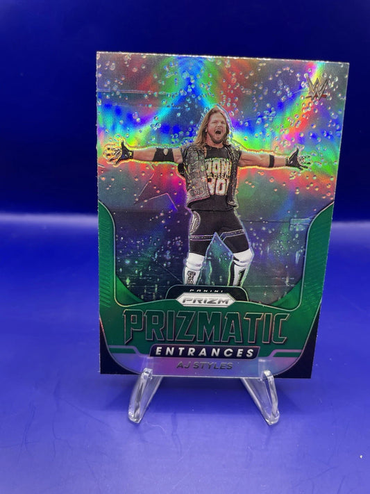 AJ Styles 2022 Panini Prizm Green Prizmatic