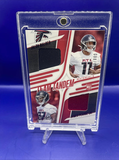 Jalen Walker And James Pearce Jr. 2025 Panini Absolute Team Tandem Patch. /115