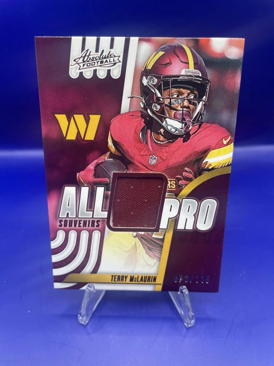 Terry McLaurin 2025 Panini Absolute All Pro Souvenirs Patch