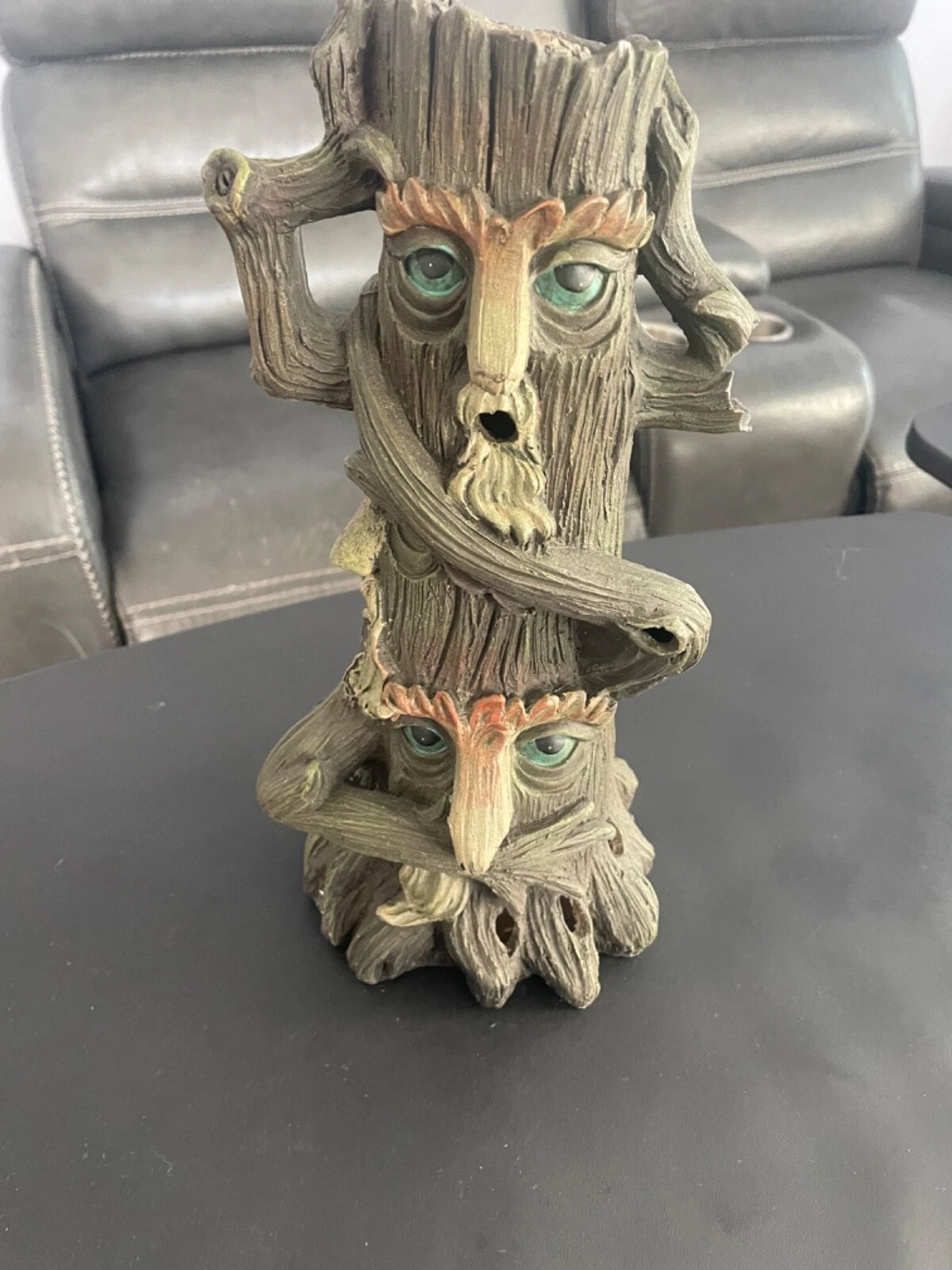 Nice HEAR SPEAK SEE No Evil Tree Troll Incense Burner pre-own
