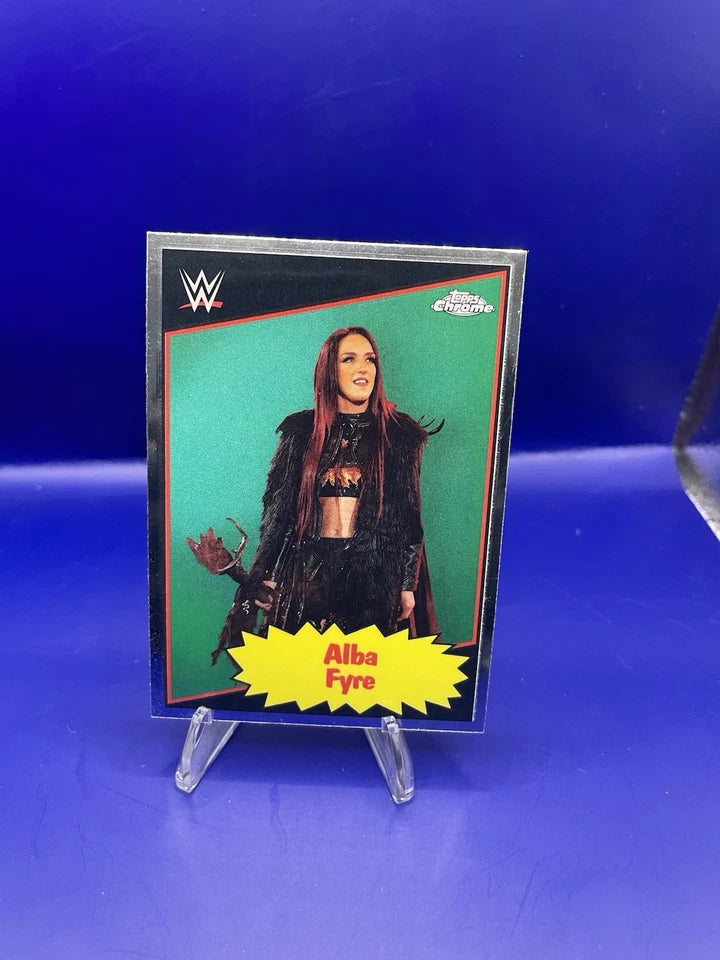 Alba Frye 2025 Topps Chrome WWE 85TC-AF