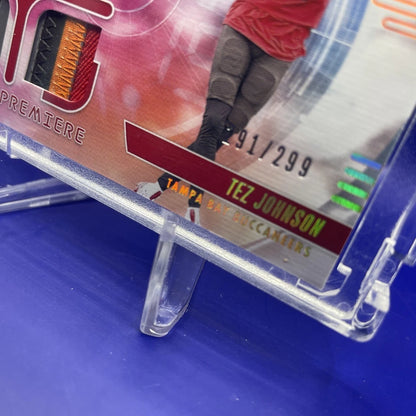 Tez Johnson 2025 Panini Absolute Rookie Patch Auto. /299