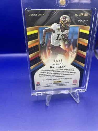 Rashod Bateman 2021 Panini Select In Flight Rookie Auto /40