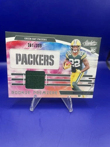 Mathew Golden 2025 Panini Absolute Rookie Premier Rookie Patch. /399
