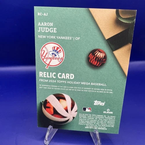 Aaron Judge RC-AJ Relic Jersey Card Pinstripe NY Yankees
