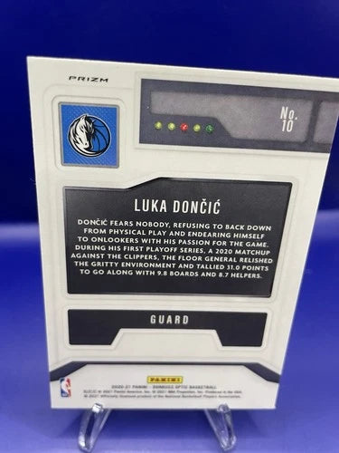 Luka Doncic 2020 Panini Donruss Optic Basketball T-Minus