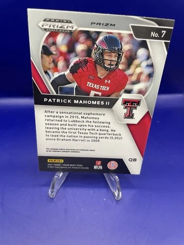 Patrick Mahomes II 2021 Panini Prizm Red Cracked Ice #7