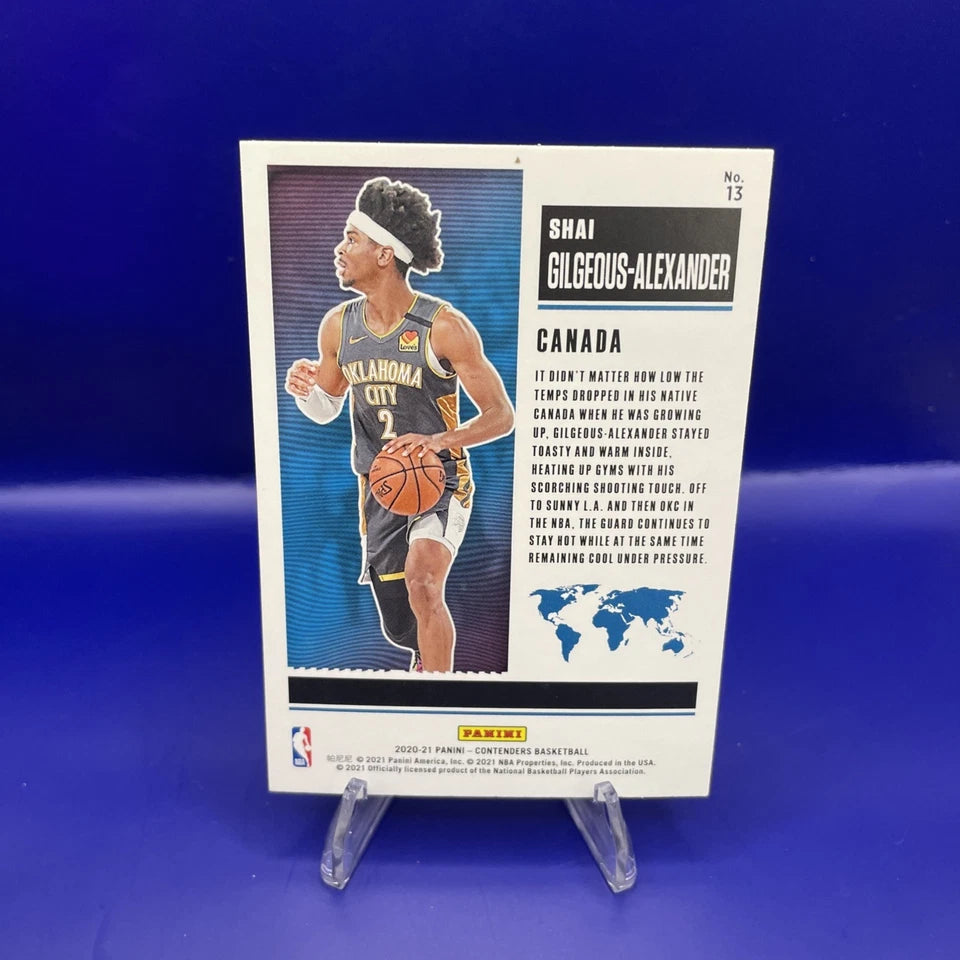 2020-21 Panini Contenders - International Ticket Shai Gilgeous-Alexander #13 Red