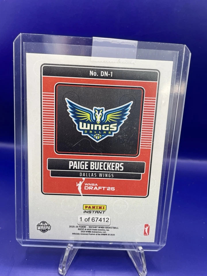 2025-26 Panini Instant WNBA - Draft Night Paige Bueckers #DN-1 /67412 (RC)