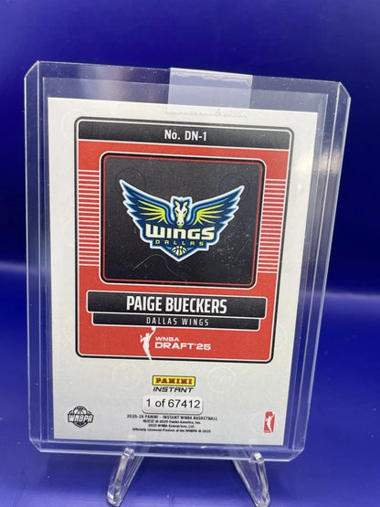 2025-26 Panini Instant WNBA - Draft Night Paige Bueckers #DN-1 /67412 (RC)
