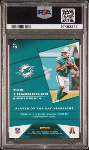 Tua Tagovailoa 2021 Panini Player of the Day - Kaboom #13 /99