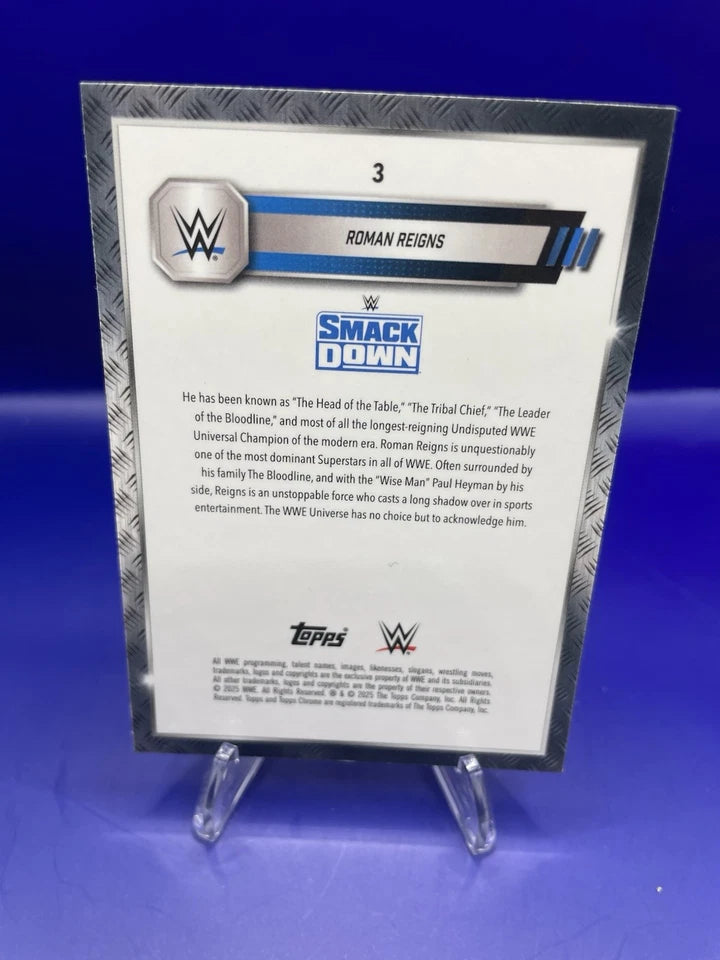Roman Reigns 2025 Topps Chrome WWE